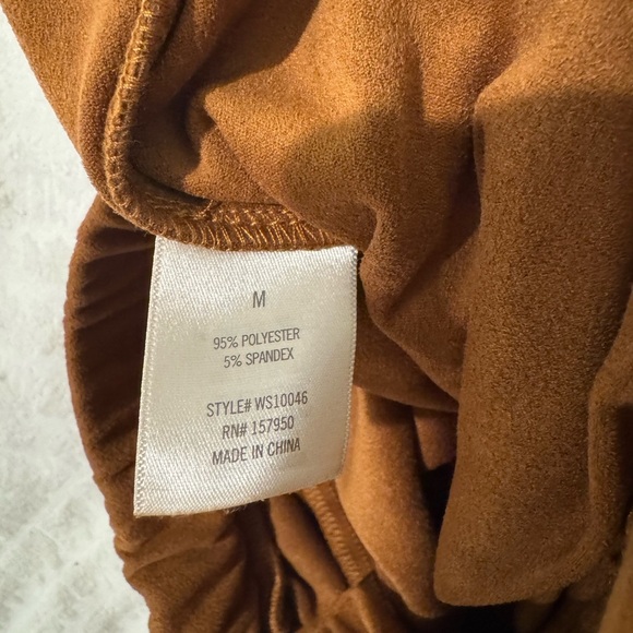 Mi Ami faux suede tie waist high rise joggers - Picture 4 of 8